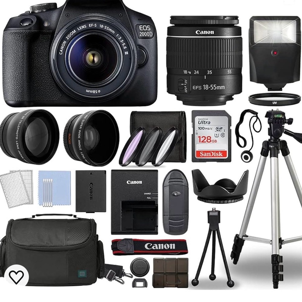 Never used Canon EOS 2000D Camera